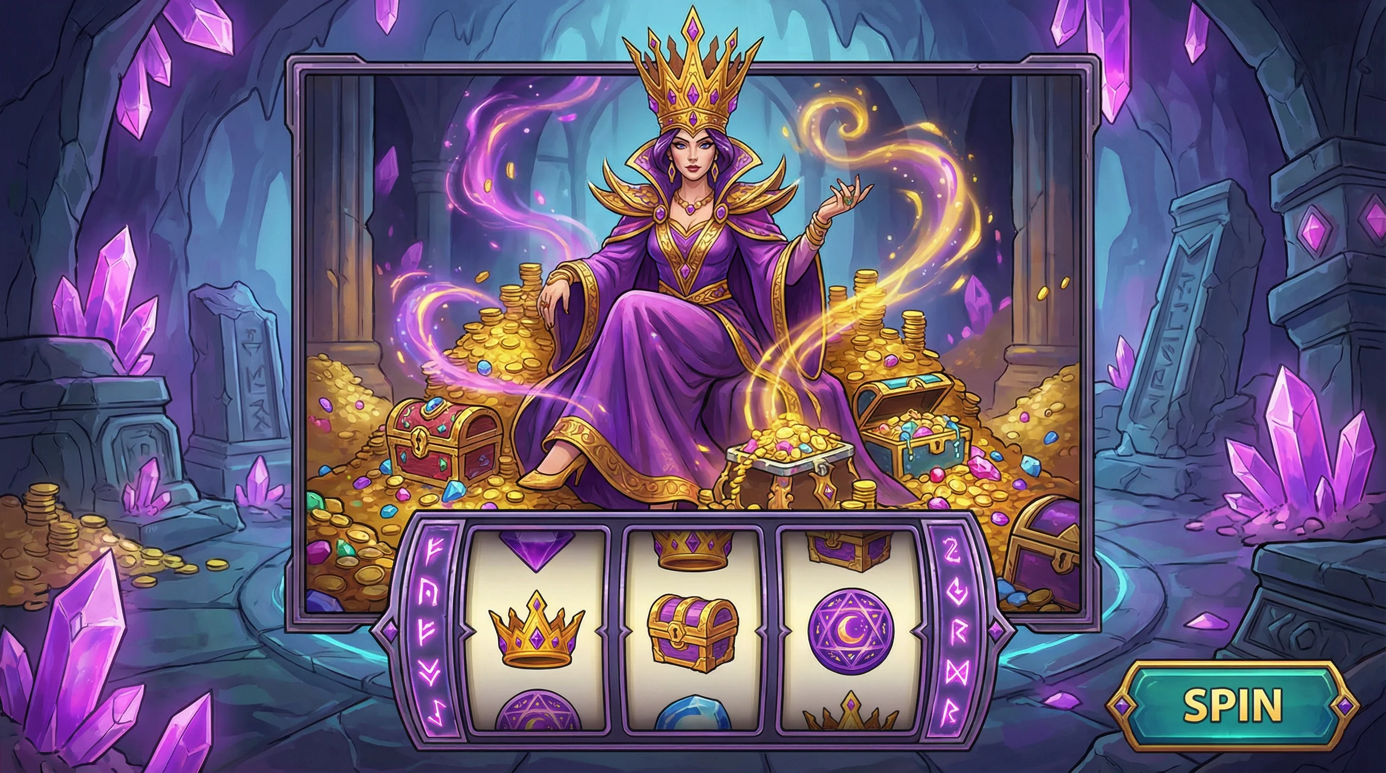 赏金女王老虎机游戏画面